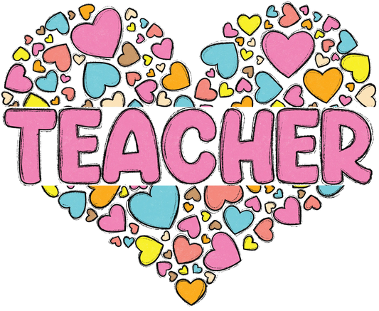 Cute Teacher Day Design - DTF Ready To Press