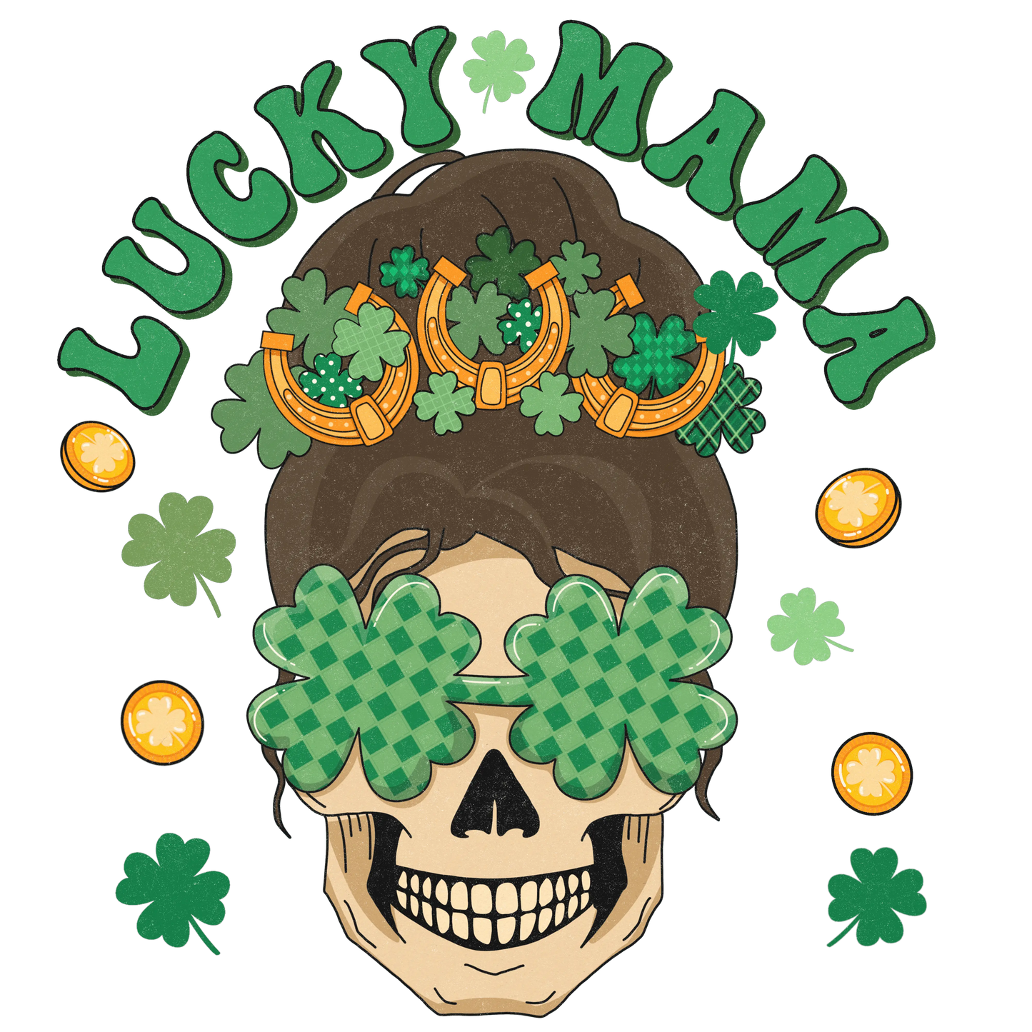 Lucky Mama Saint Patrick's Design - DTF Ready To Press