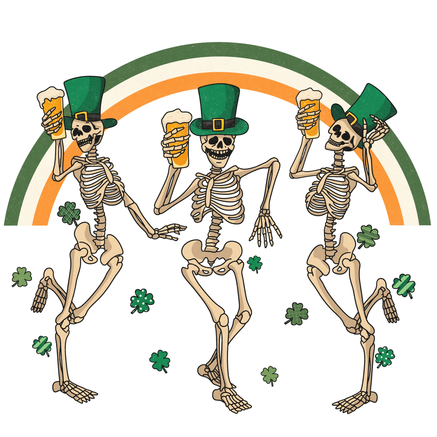 Lucky Day Beer Saint Patrick's Day Rainbow Design - DTF Ready To Press