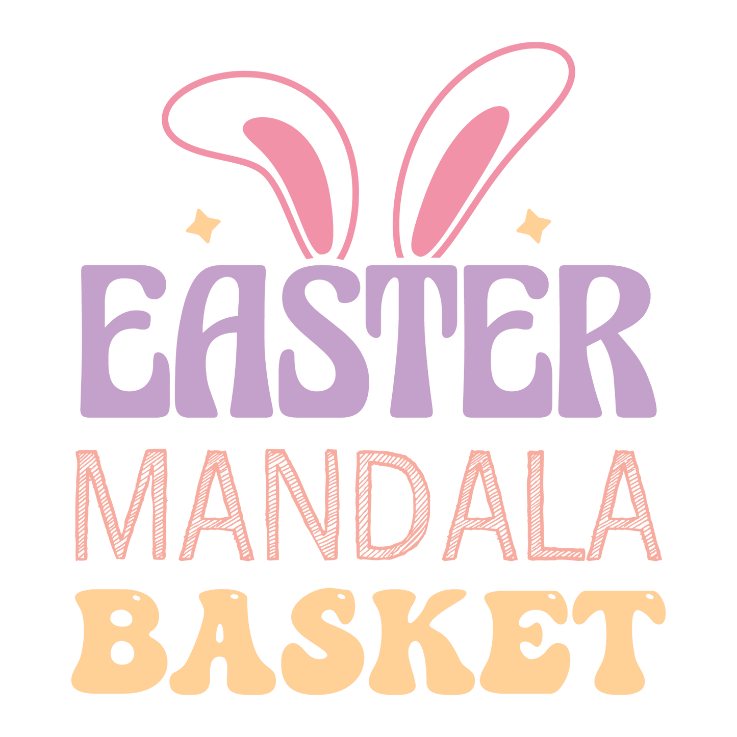 Easter Mandala Basket Design - DTF Ready To Press