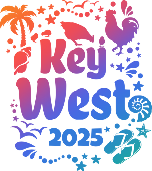 2025 Summer Key West Beach Design - DTF Ready To Press