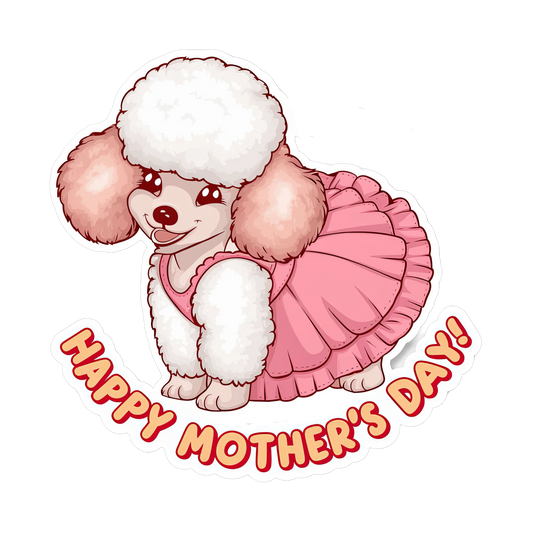 Happy Dog Mother's Day Design - DTF Ready To Press
