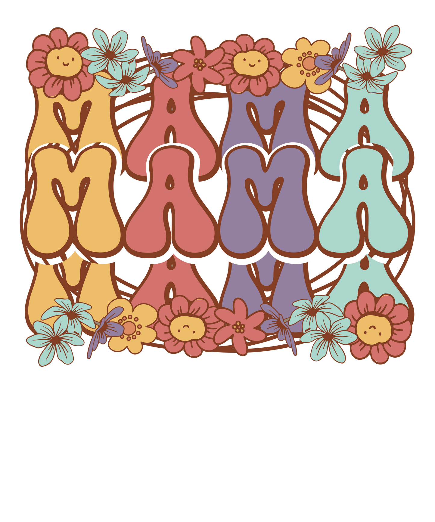 Floral Mama Design - DTF Ready To Press