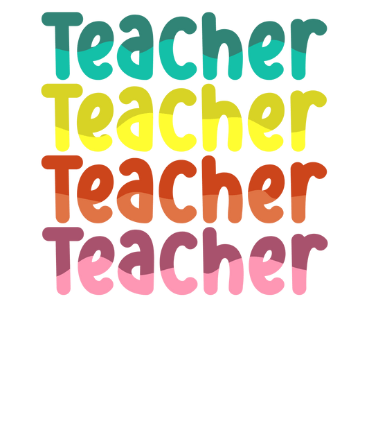 Funny Teacher Vibes Design - DTF Ready To Press