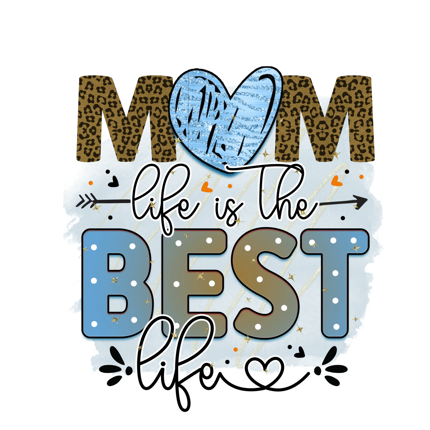 Mom Life Is The Best Life Design - DTF Ready To Press