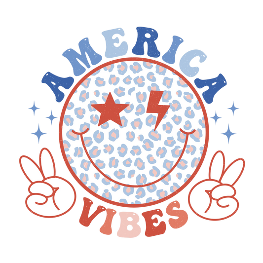 America Vibes Design - DTF Ready To Press
