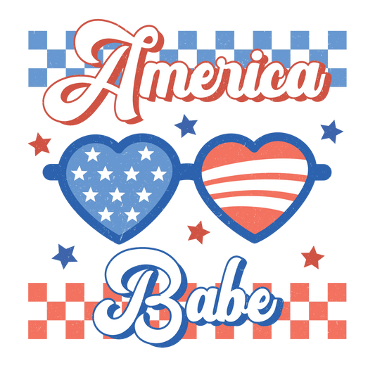America Babe Design - DTF Ready To Press
