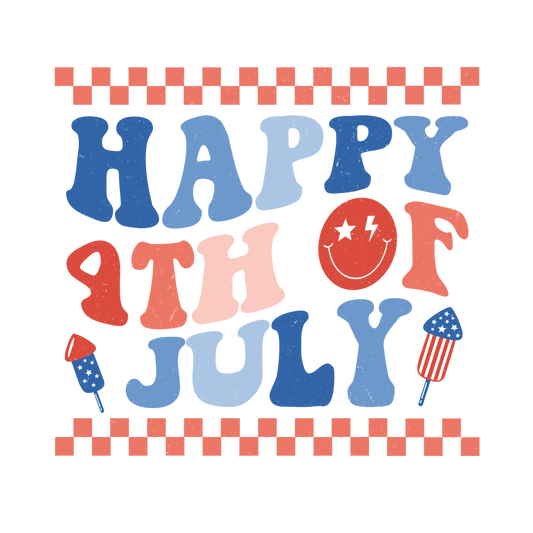 Happy 4th Of July Design - DTF Ready To Press