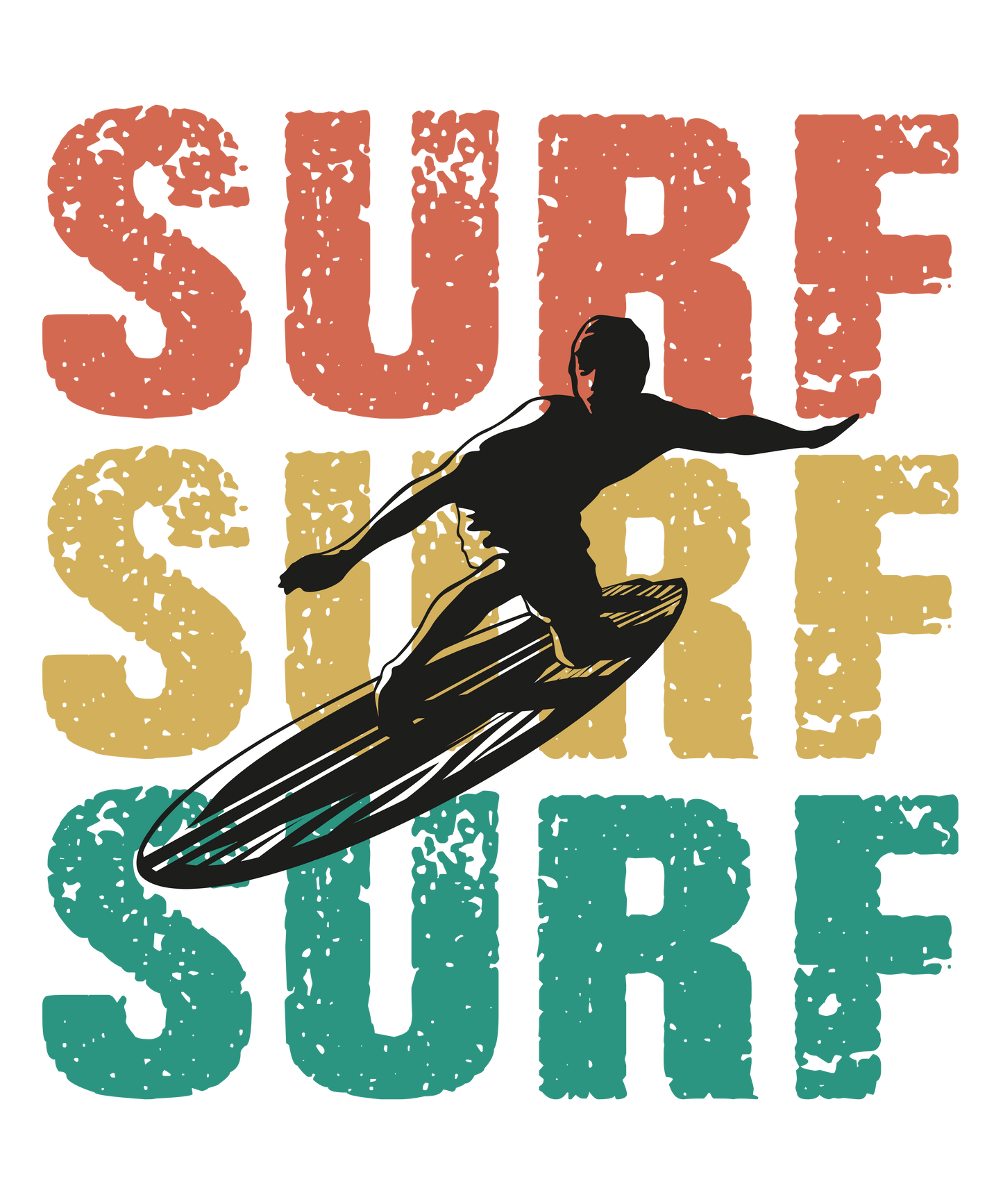 Surf Design - DTF Ready To Press