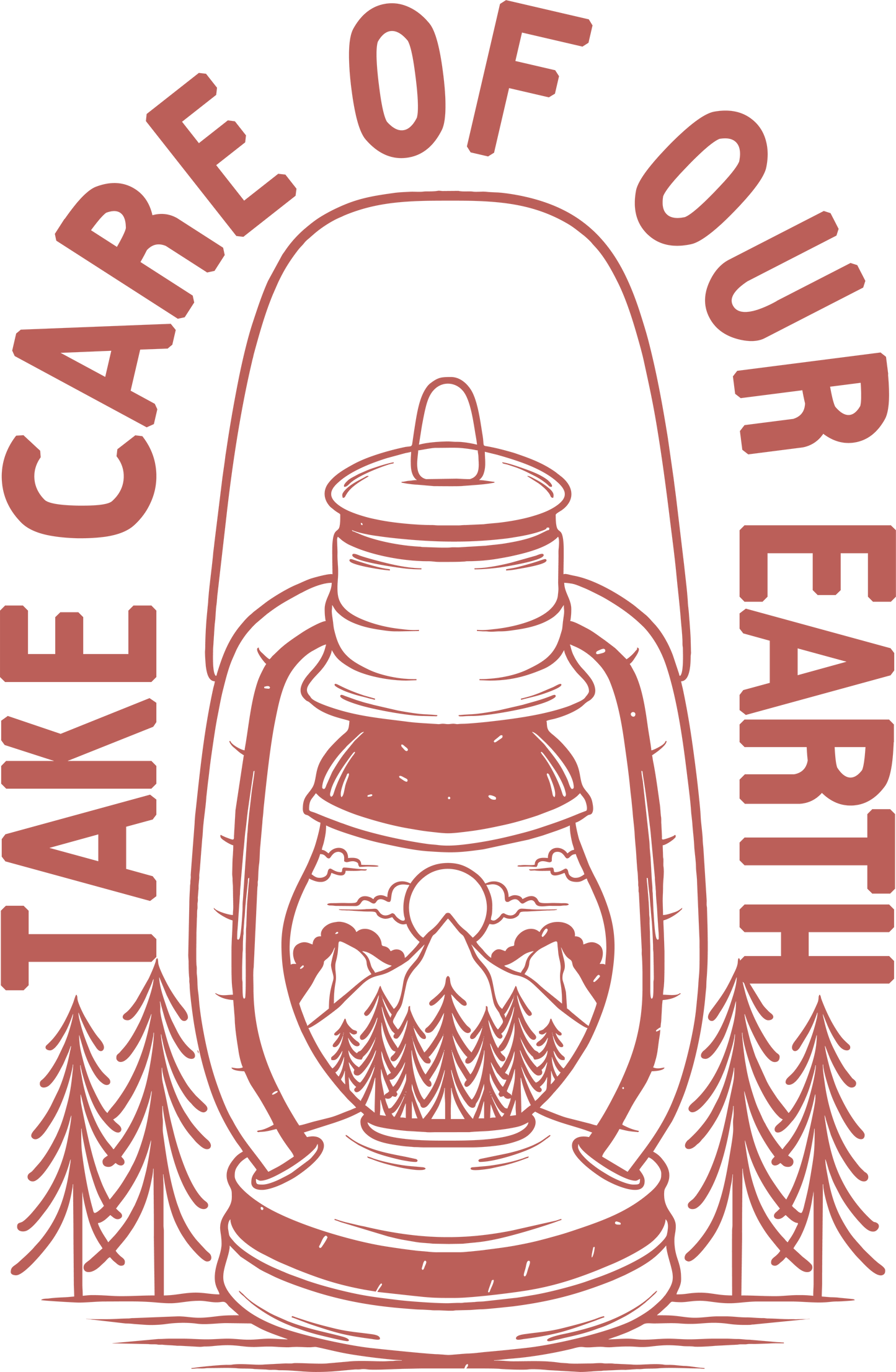 Take Care Of Our Earth Design - DTF Ready To Press
