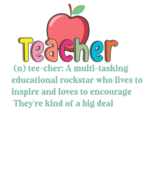 Cute Teachers Day Gift Design - DTF Ready To Press