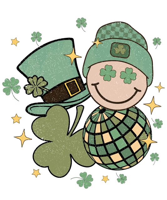 Smiley Saint Patrick's Day Party Design - DTF Ready To Press