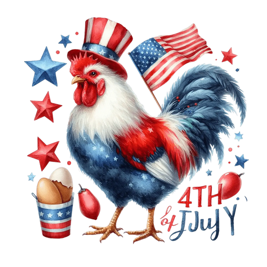 Happy 4th Of July Design - DTF Ready To Press