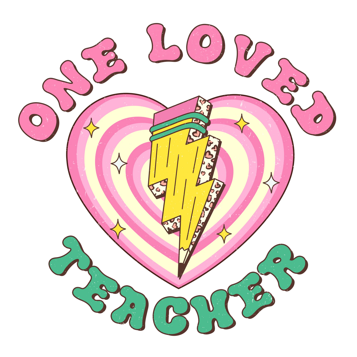 Cute Teacher Gift Design - DTF Ready To Press