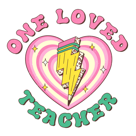 Cute Teacher Gift Design - DTF Ready To Press