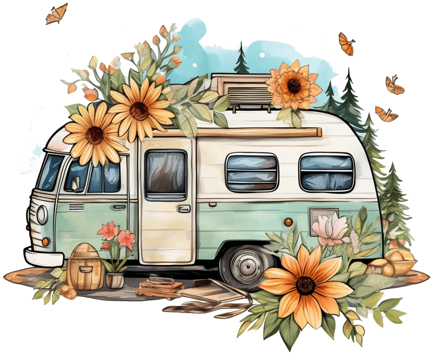 Cute Summer Vacation Design - DTF Ready To Press
