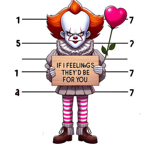 Stephen King It If I Feelings They'd Be For You Valentine's Day Design - DTF Ready To Press