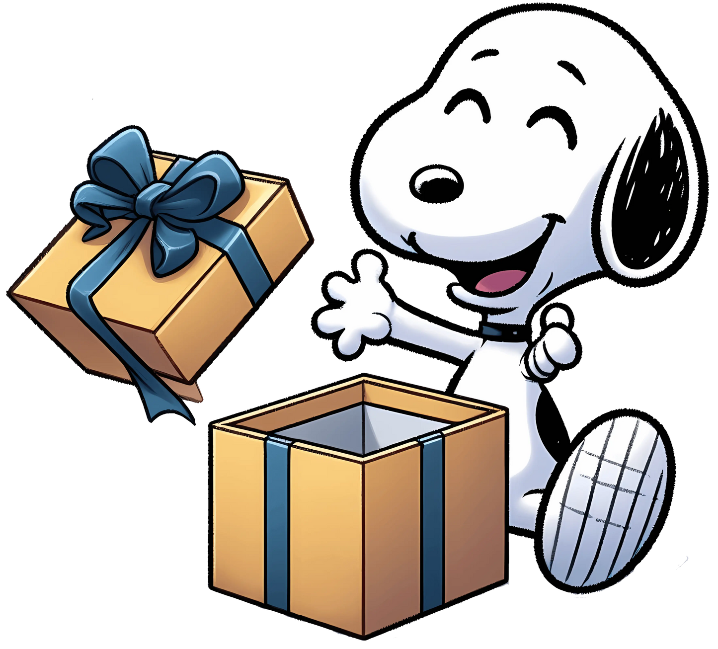The Peanuts Snoopy Gift Valentine's Day Heart Design - DTF Ready To Press