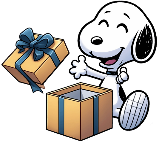 The Peanuts Snoopy Gift Valentine's Day Heart Design - DTF Ready To Press