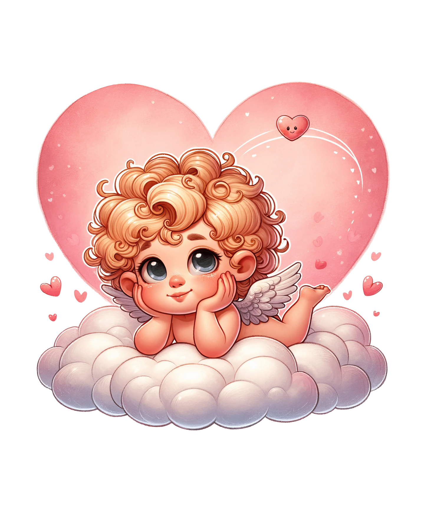 Cute Cupid Valentine's Day Design - DTF Ready To Press