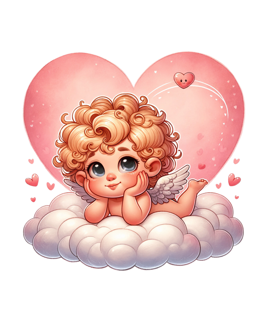 Cute Cupid Valentine's Day Design - DTF Ready To Press