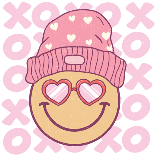 XOXO Valentine's Day Smile Design - DTF Ready To Press