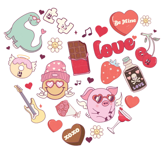 Love Be Mine XOXO Valentine's Day Design - DTF Ready To Press
