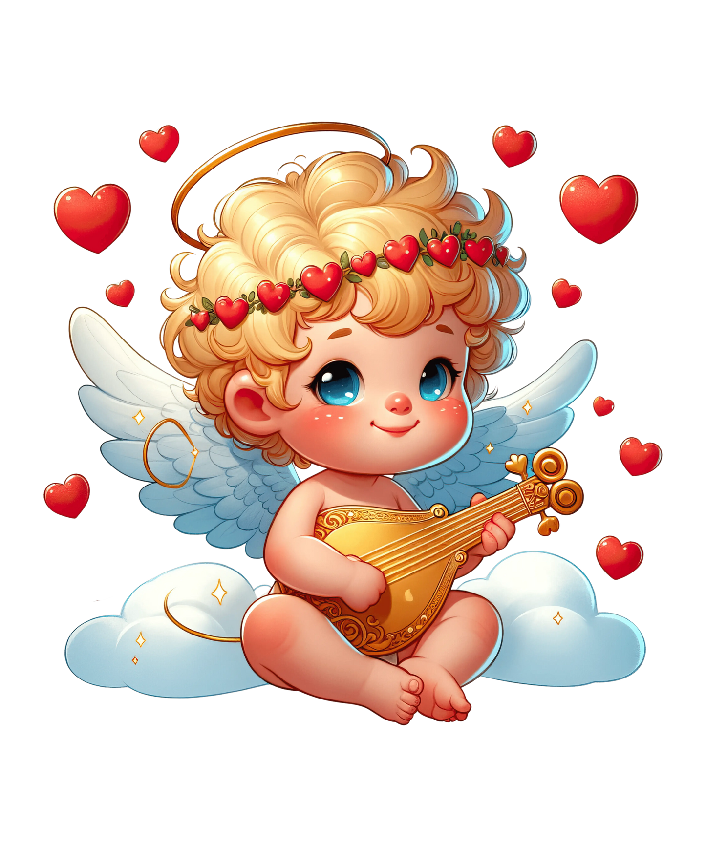 Baby Cupid Valentine's Day Love Design - DTF Ready To Press