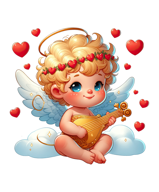 Baby Cupid Valentine's Day Love Design - DTF Ready To Press