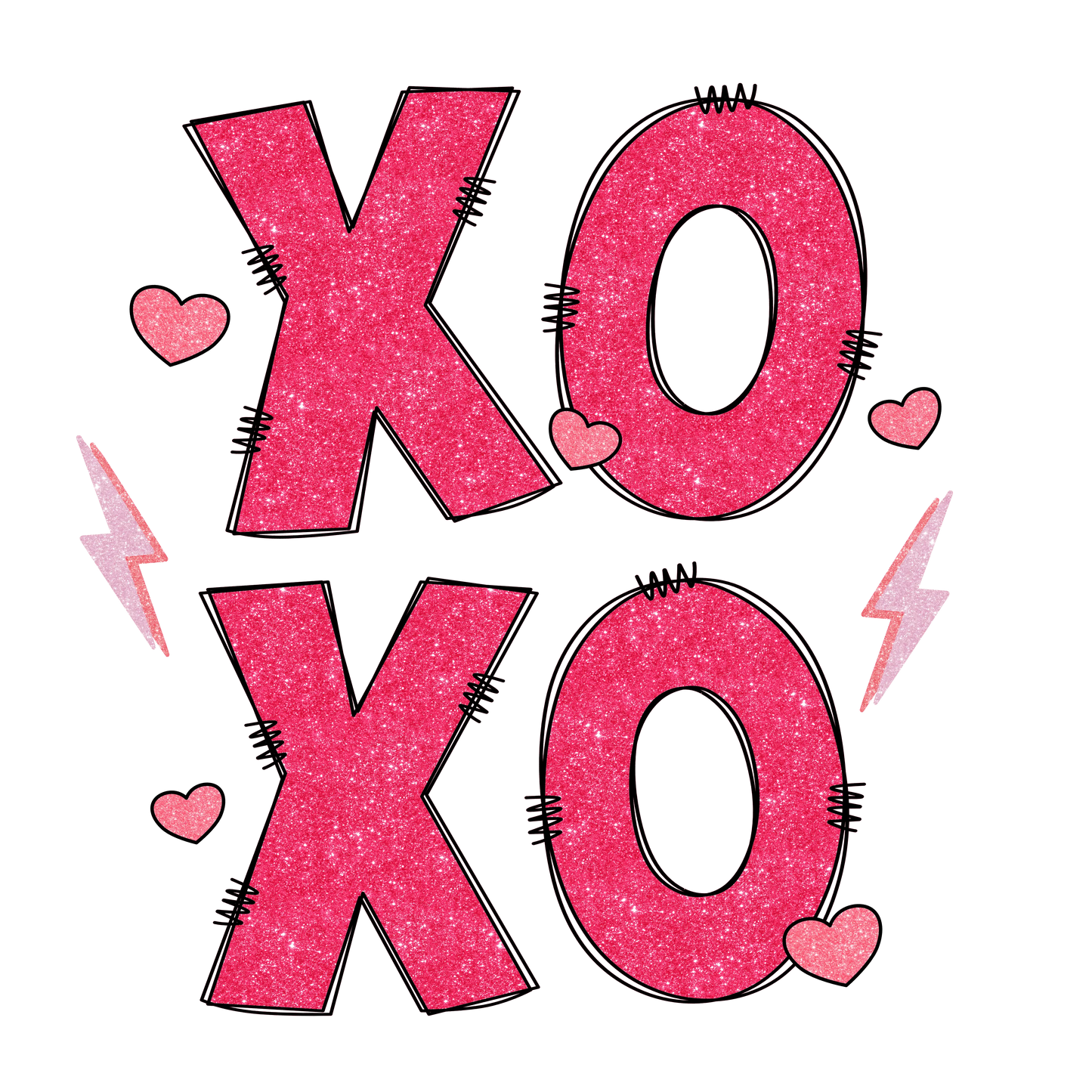 XOXO Valentine's Day Party Design - DTF Ready To Press