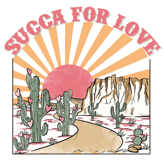 Succa For Love Valentine's Day West Design - DTF Ready To Press