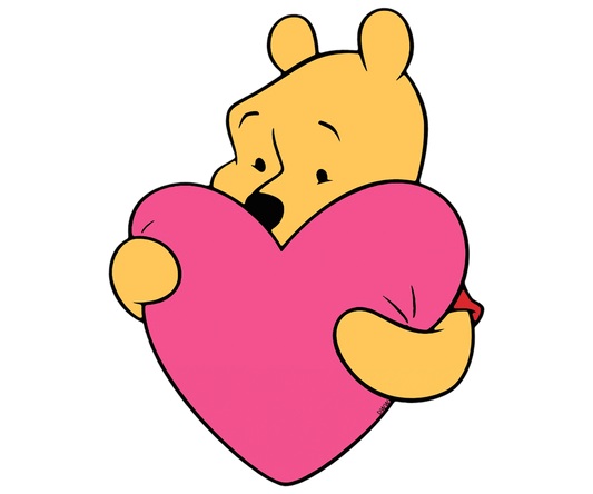 Winnie The Pooh Valentine's Day Boy Friends Design - DTF Ready To Press
