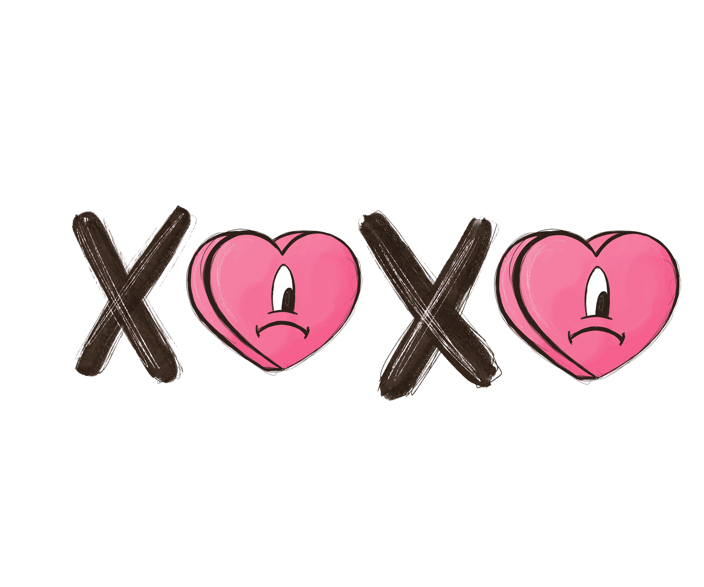 Bad Bunny XOXO Valentine's Day Design - DTF Ready To Press