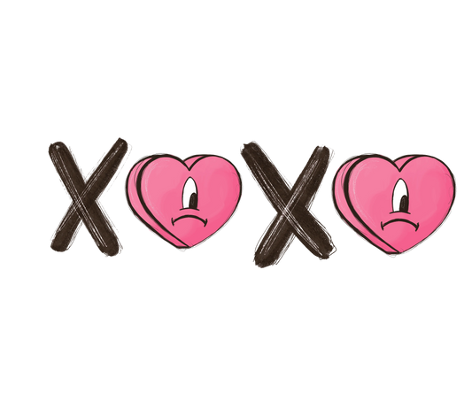 Bad Bunny XOXO Valentine's Day Design - DTF Ready To Press