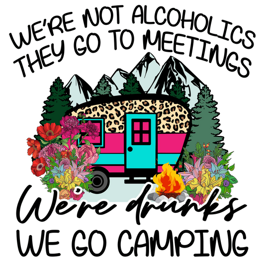 We Go Camping Design - DTF Ready To Press