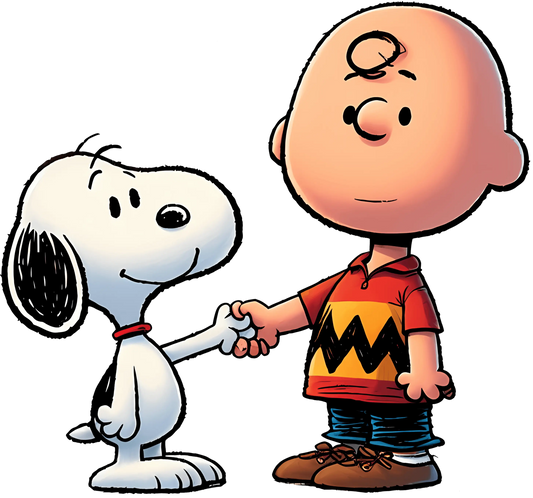 The Peanuts Snoopy And Charlie Brown Cartoon Design - DTF Ready To Press