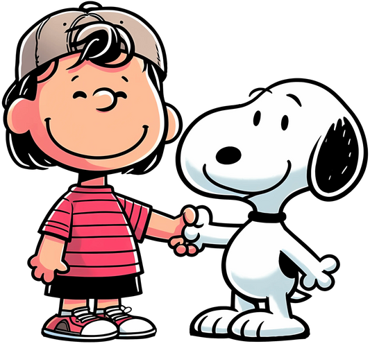 The Peanuts Snoopy Friends Cartoon Design - DTF Ready To Press