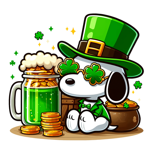 St Patrick's Day Best Friend to Charlie Brown Design - DTF Ready To Press