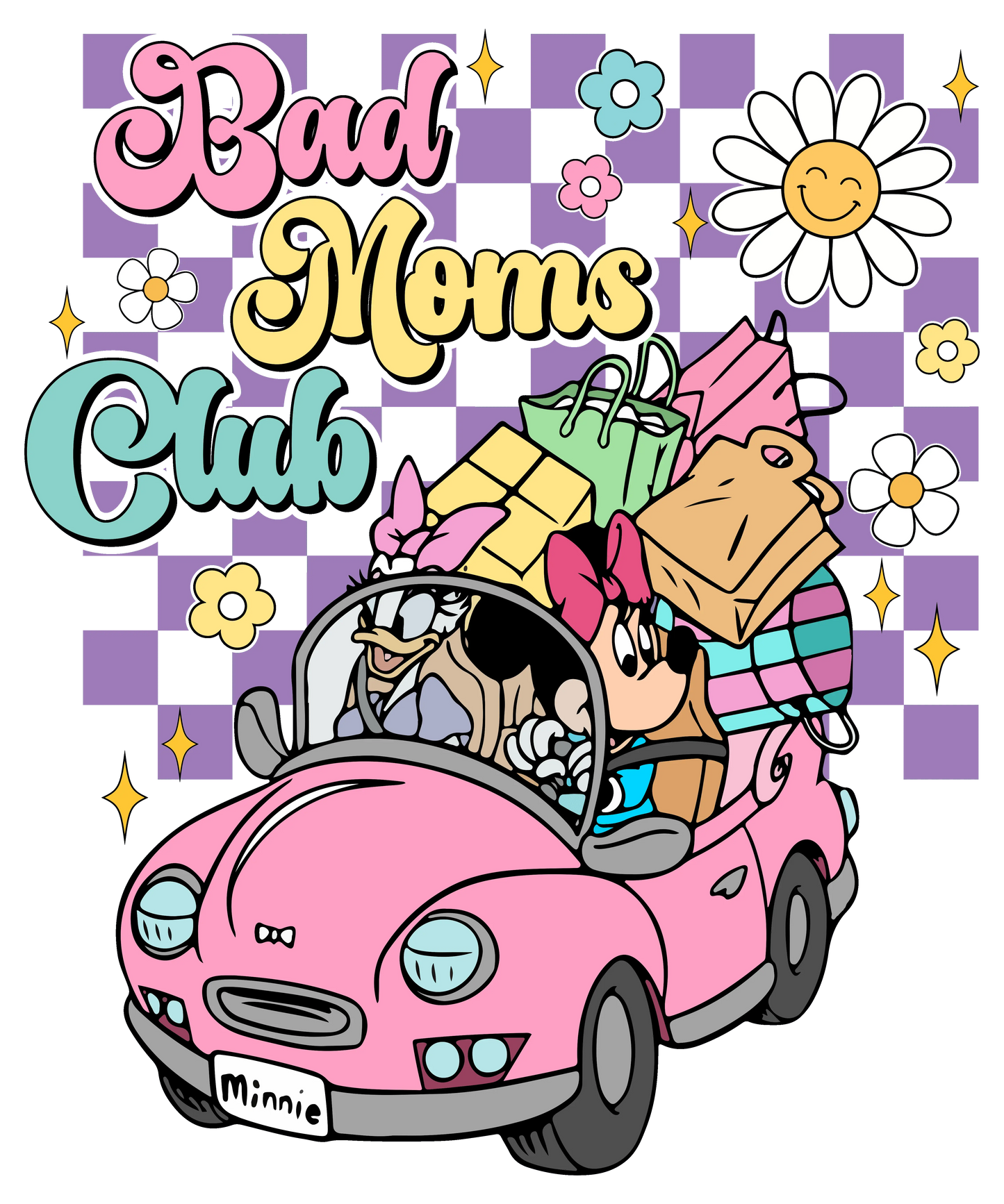 Bad Moms Club Design - DTF Ready To Press