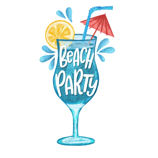 Beach Party Design - DTF Ready To Press