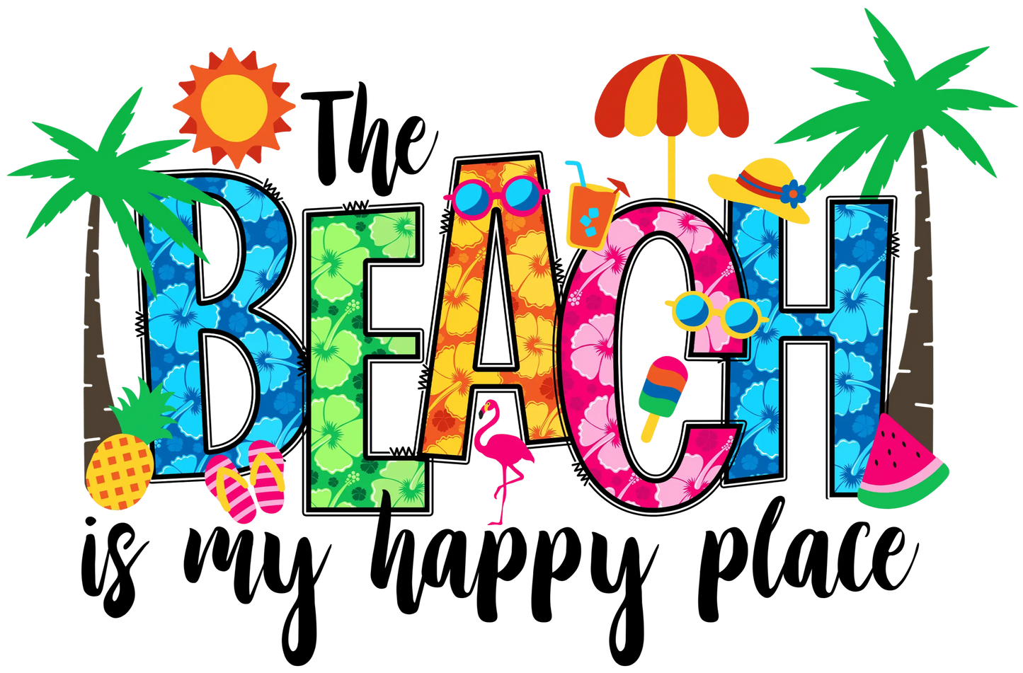 Funny Beach Vacay Design - DTF Ready To Press