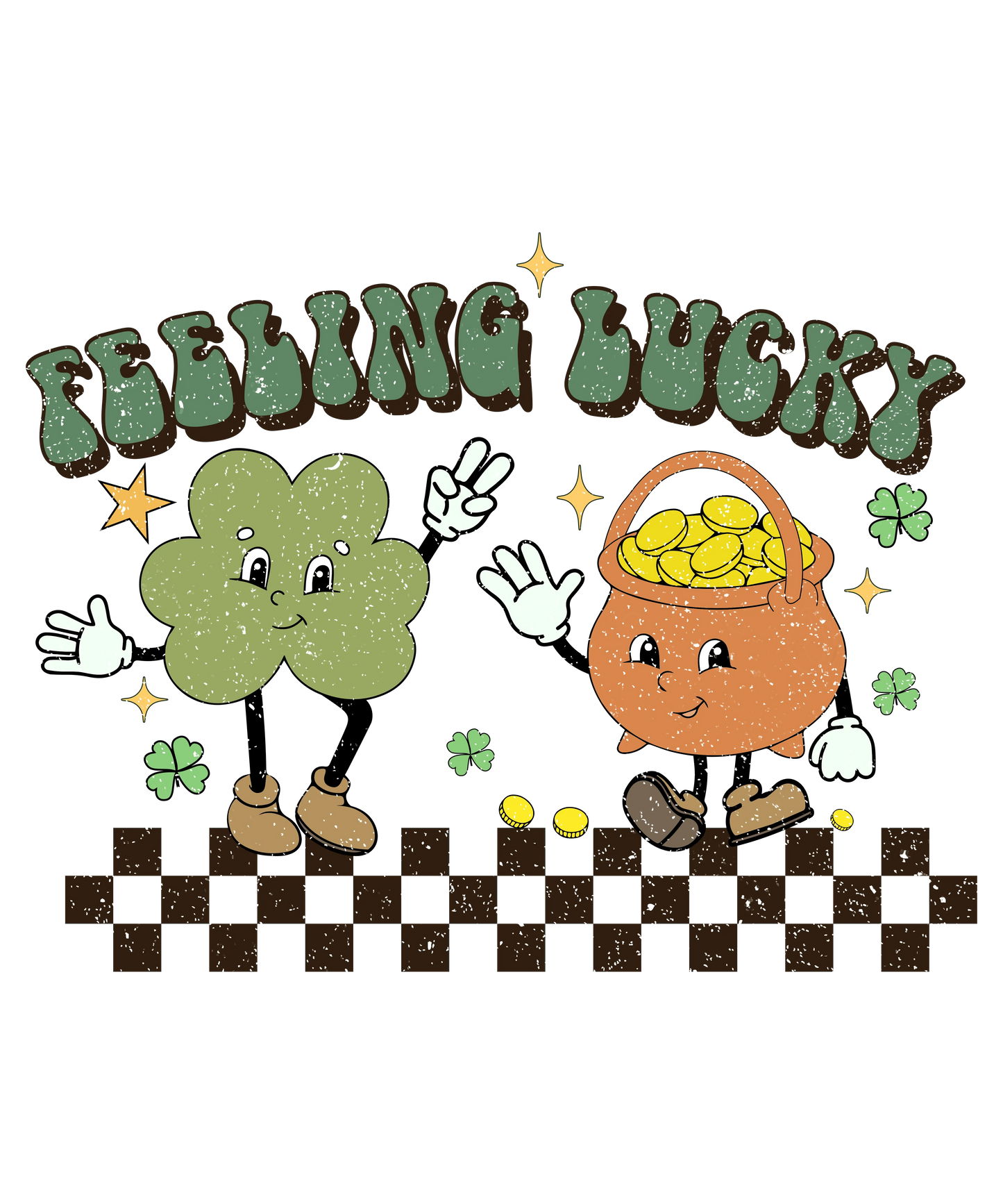 Feeling Lucky St. Patty's Day Design - DTF Ready To Press