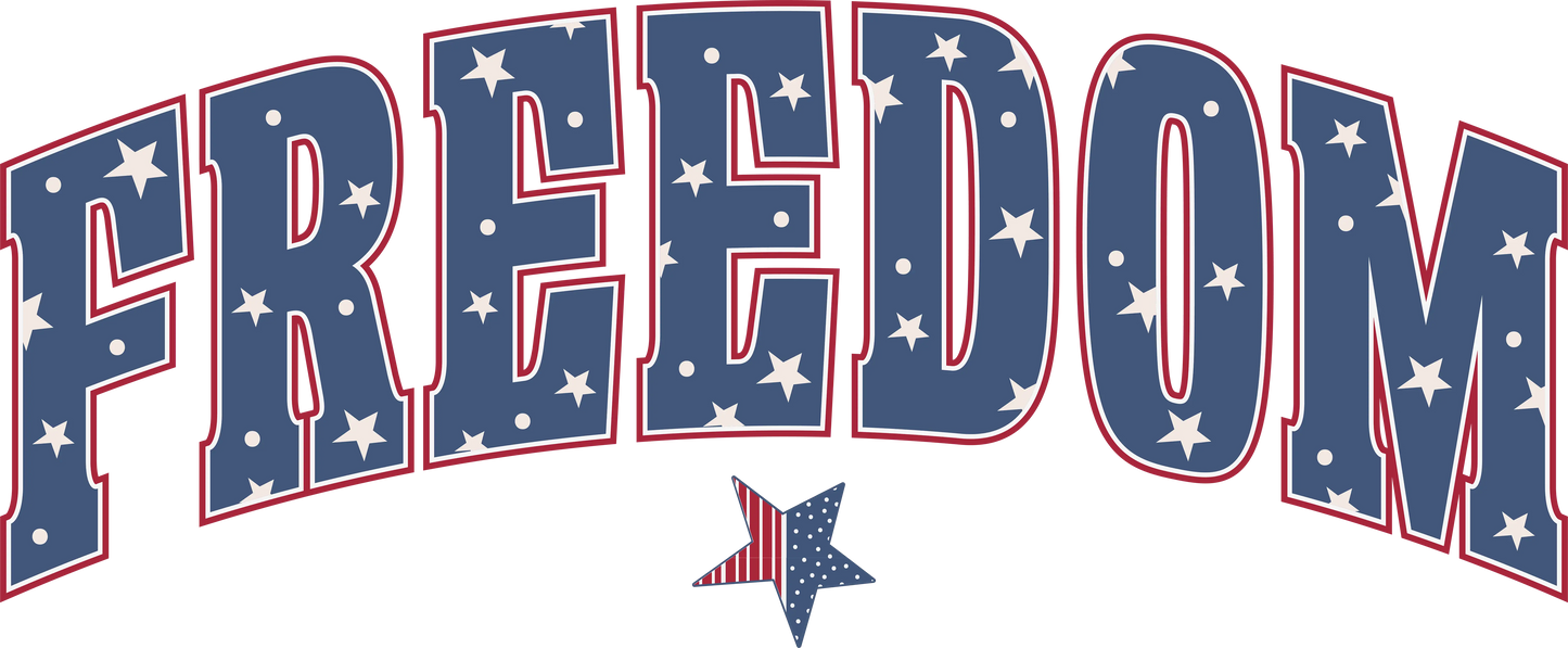 4th Of July Freedom Design - DTF Ready To Press