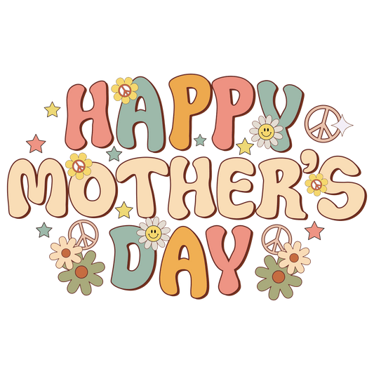 Vintage Happy Mother's Day Design - DTF Ready To Press