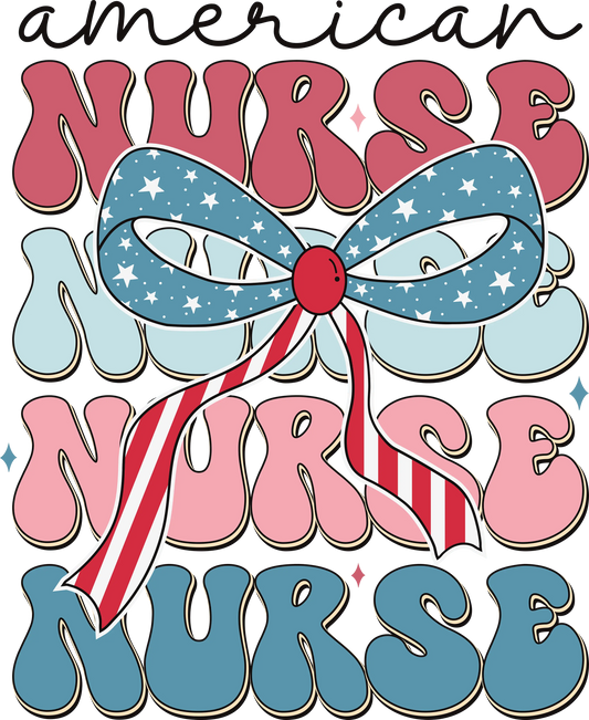 American Nurse Design - DTF Ready To Press