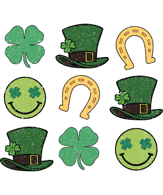 Lucky Horseshoe Saint Patrick's Day Design - DTF Ready To Press