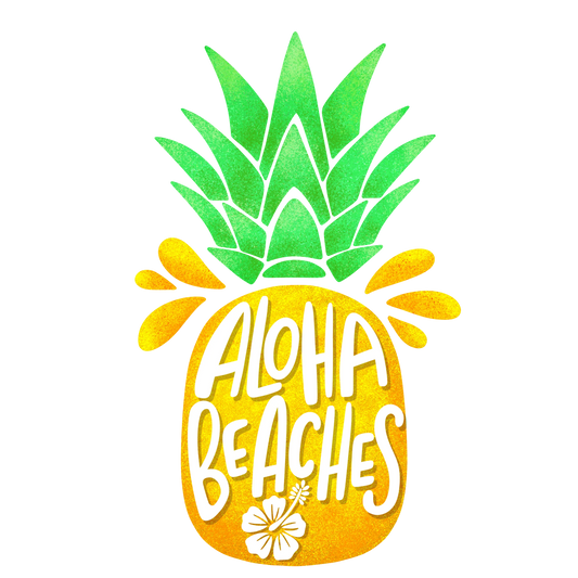 Aloha Beaches Design - DTF Ready To Press