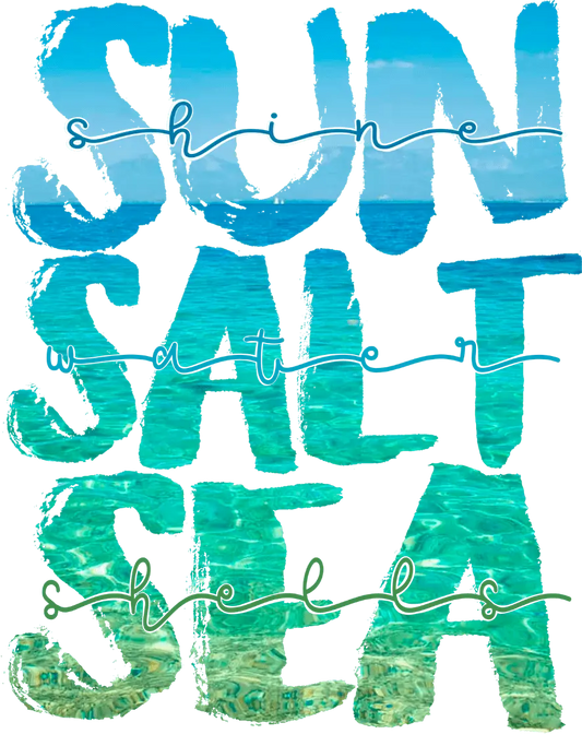 Sun Salt Sea Design - DTF Ready To Press