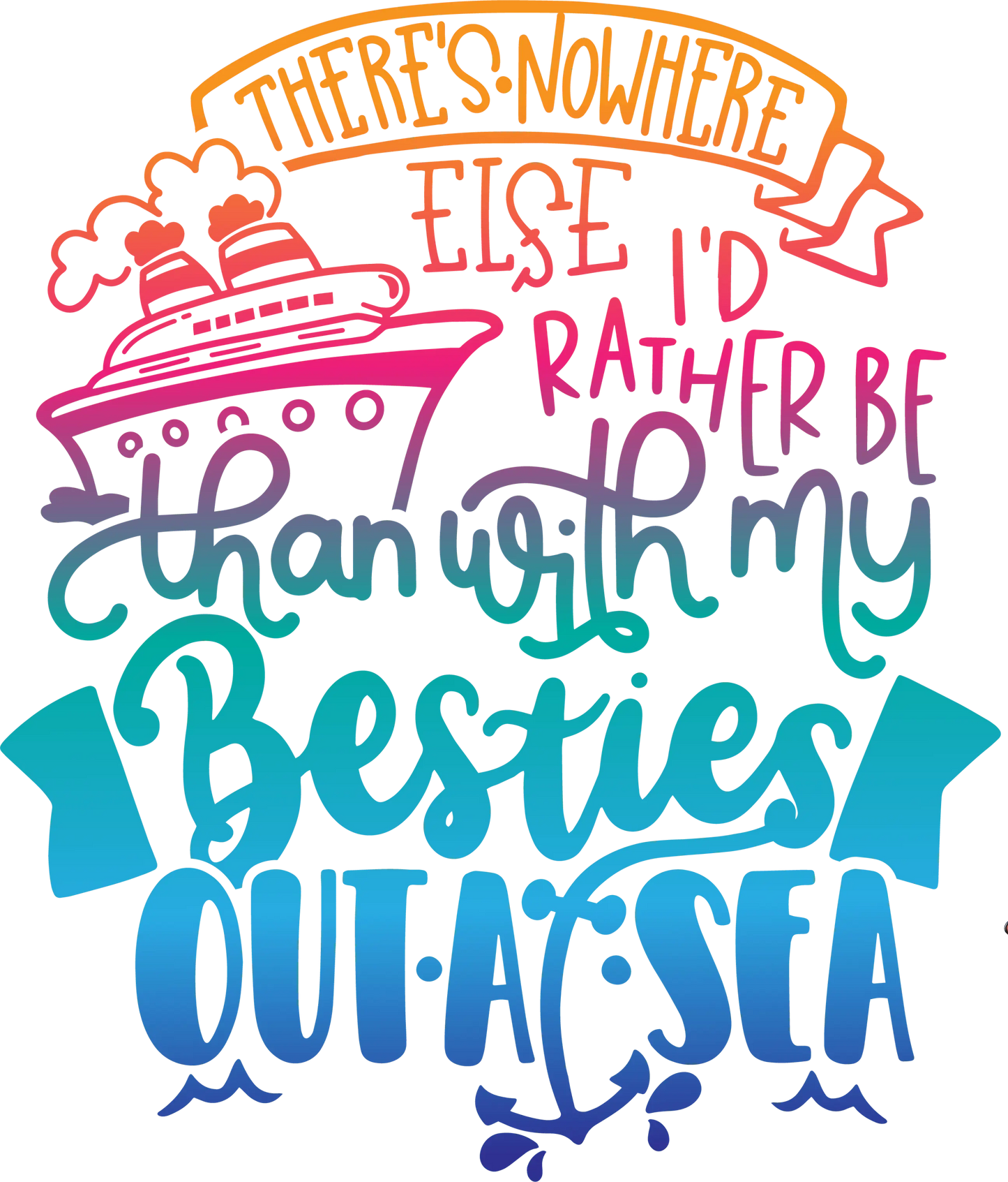 Besties Trip Design - DTF Ready To Press