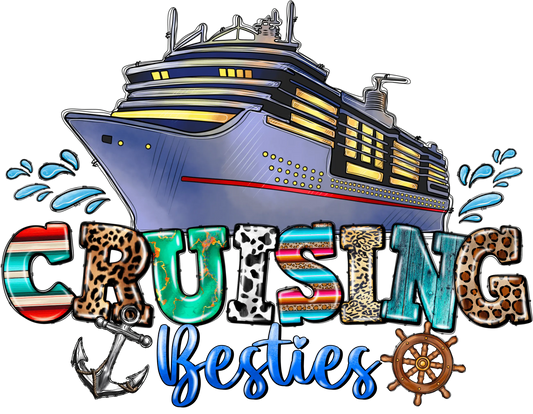 Crusing Besties Design - DTF Ready To Press